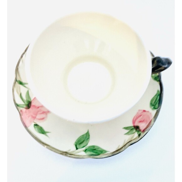 Vintage Franciscan Earthenware Desert Rose Tea Cup And Saucer Set - Picture 2 of 11